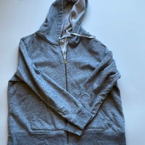 Old Navy plain zip hoodie gray size XXL